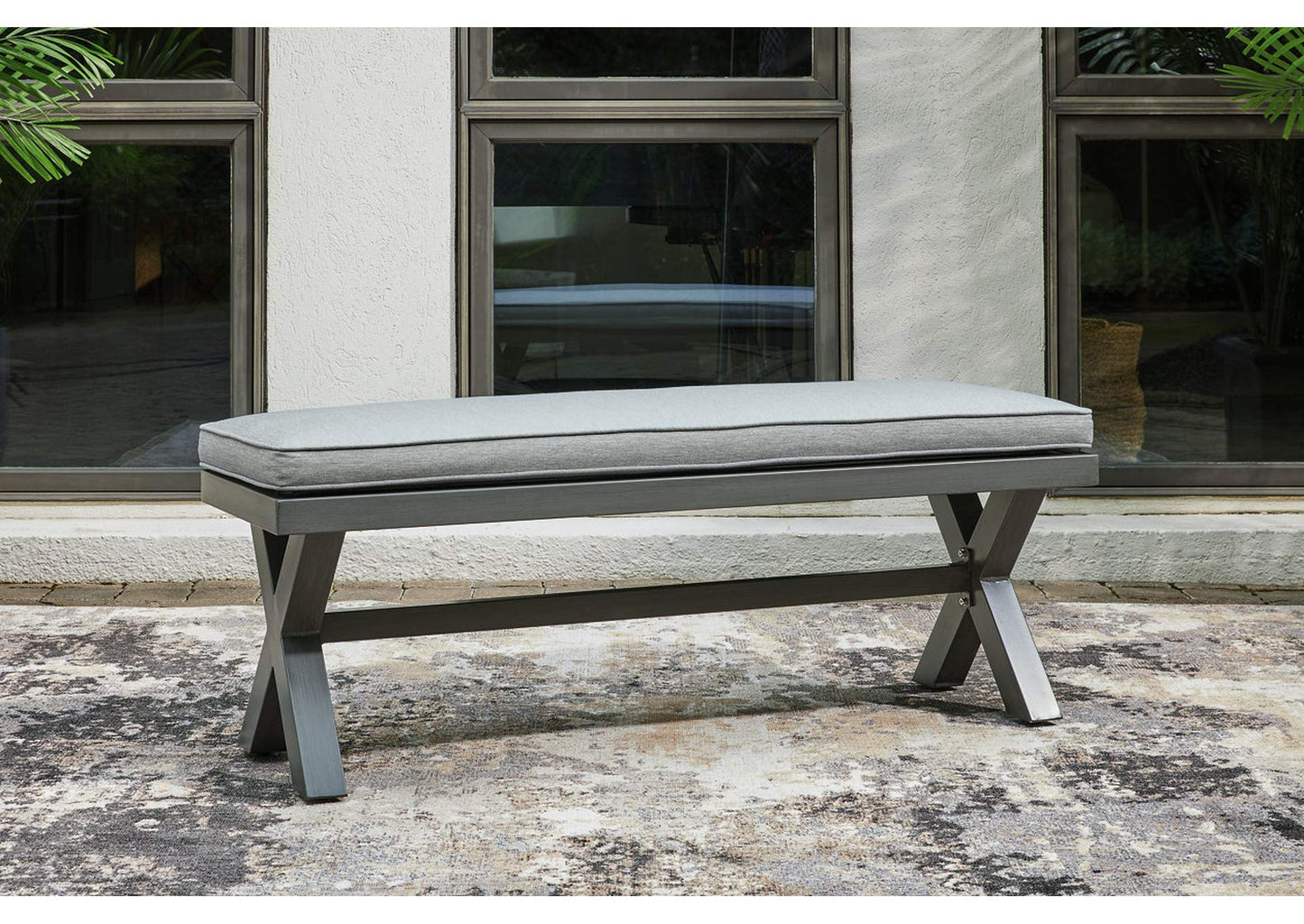 Elite Park Outdoor Bench with Cushion