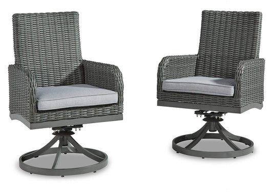 Elite Park Swivel Chair with Cushion (Set of 2)