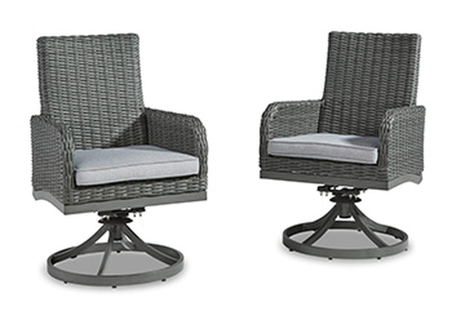 Elite Park Swivel Chair with Cushion (Set of 2)