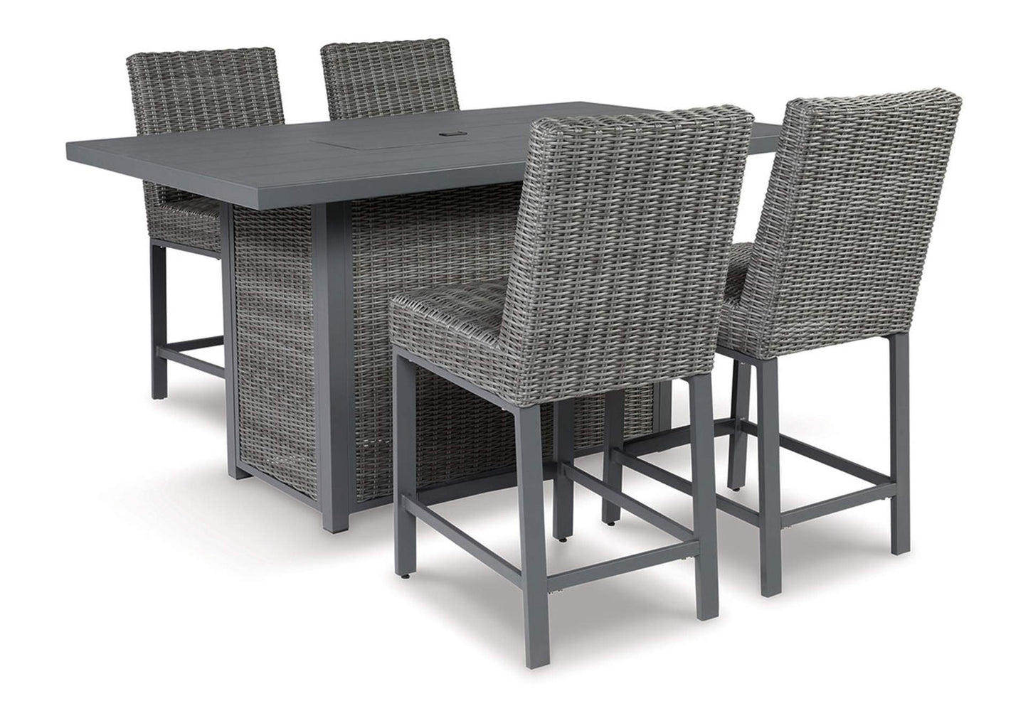 Palazzo Outdoor Bar Table and 4 Barstools