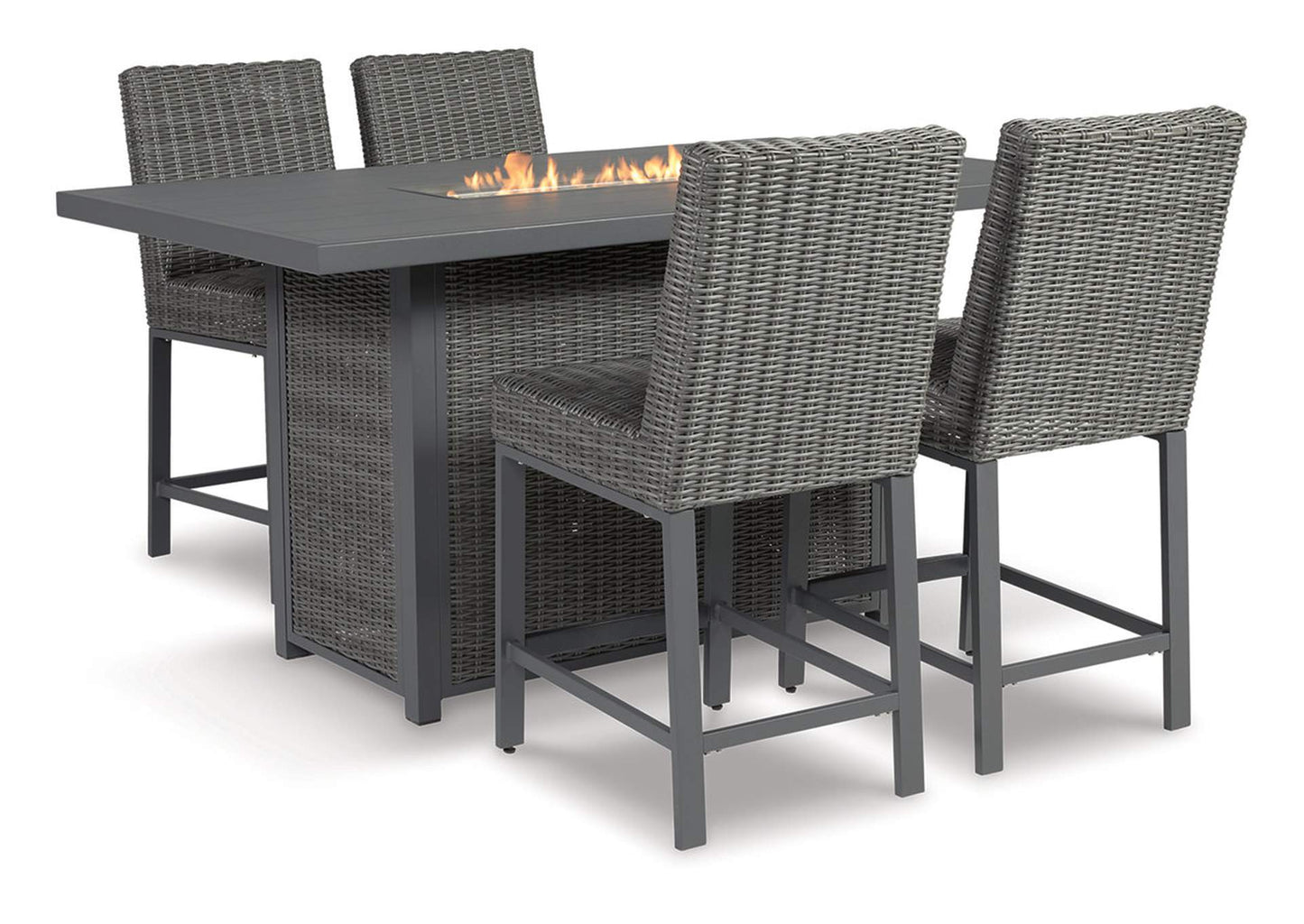 Palazzo Outdoor Bar Table and 4 Barstools