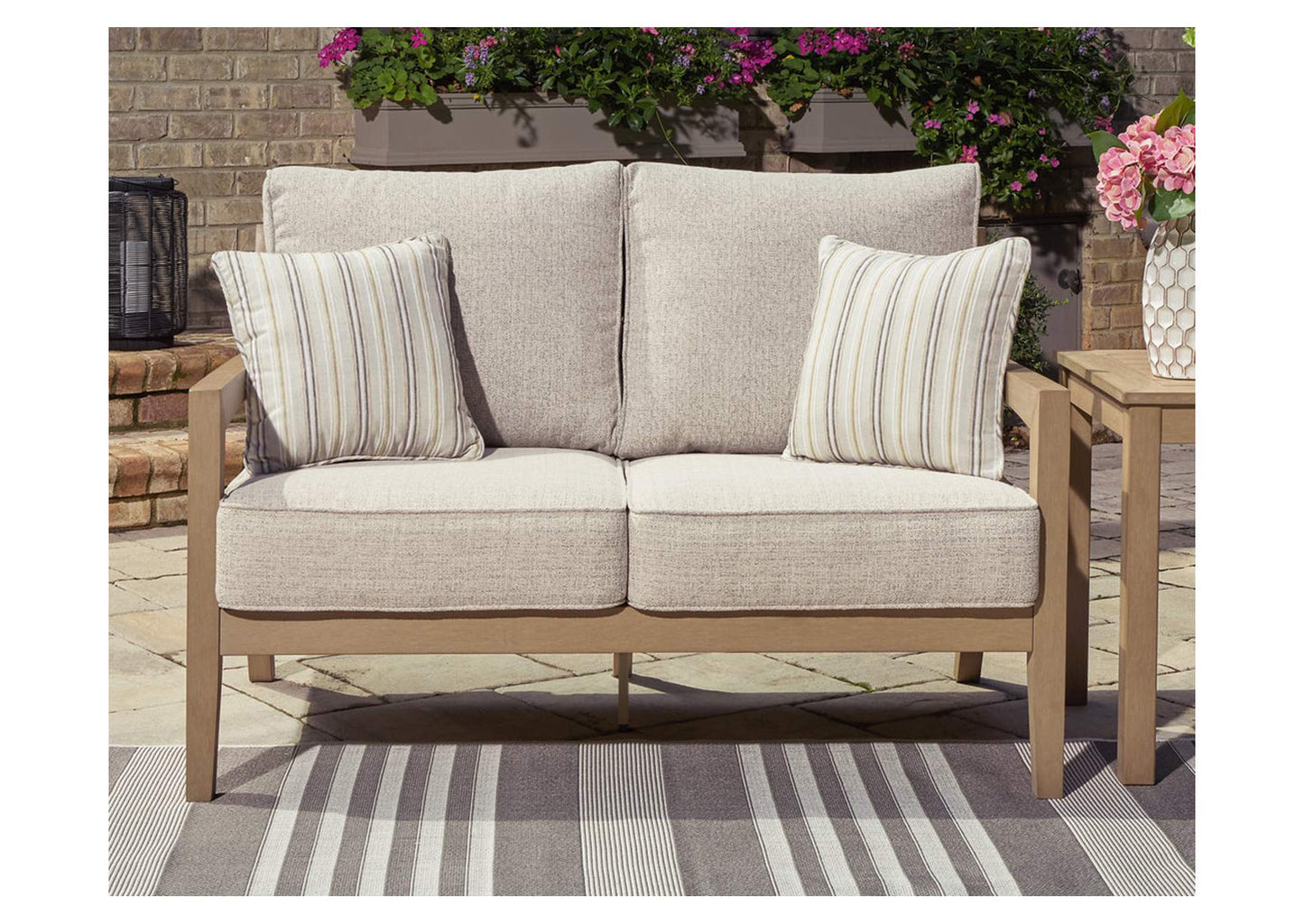 Hallow Creek Outdoor Loveseat with Cushion