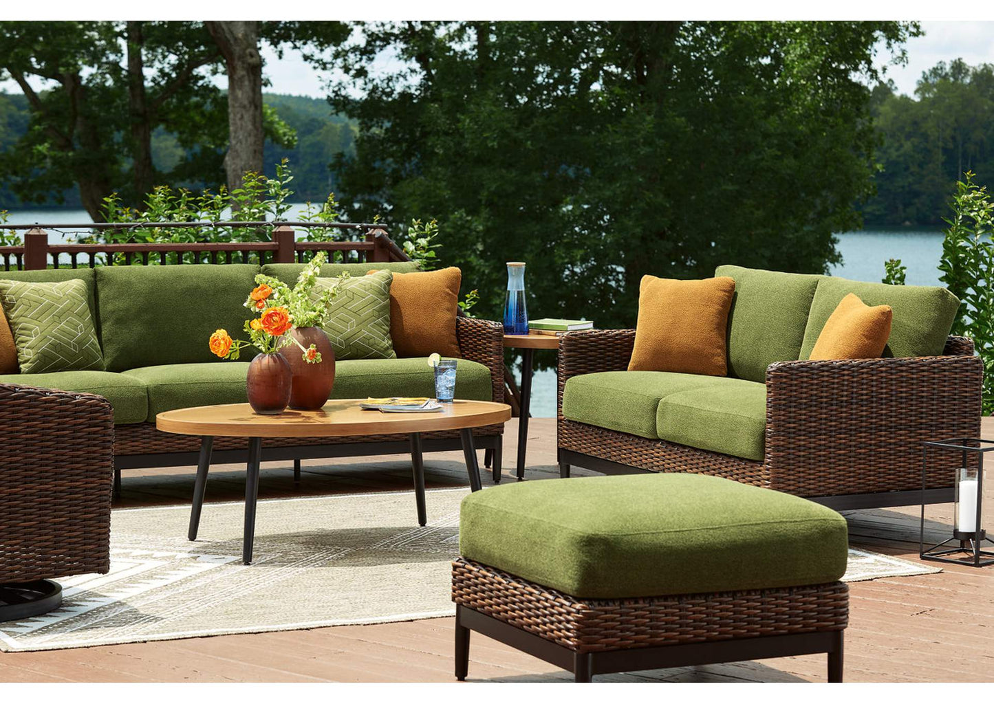 Horizon Hall Outdoor Loveseat with Cushion