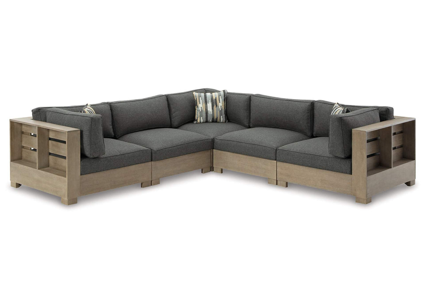 Citrine Park 5-Piece Outdoor Sectional with Ottoman