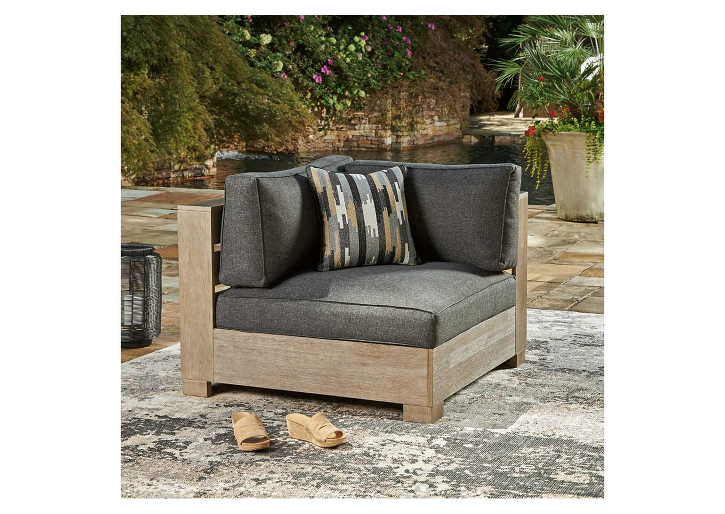 Citrine Park 5-Piece Outdoor Sectional with Ottoman