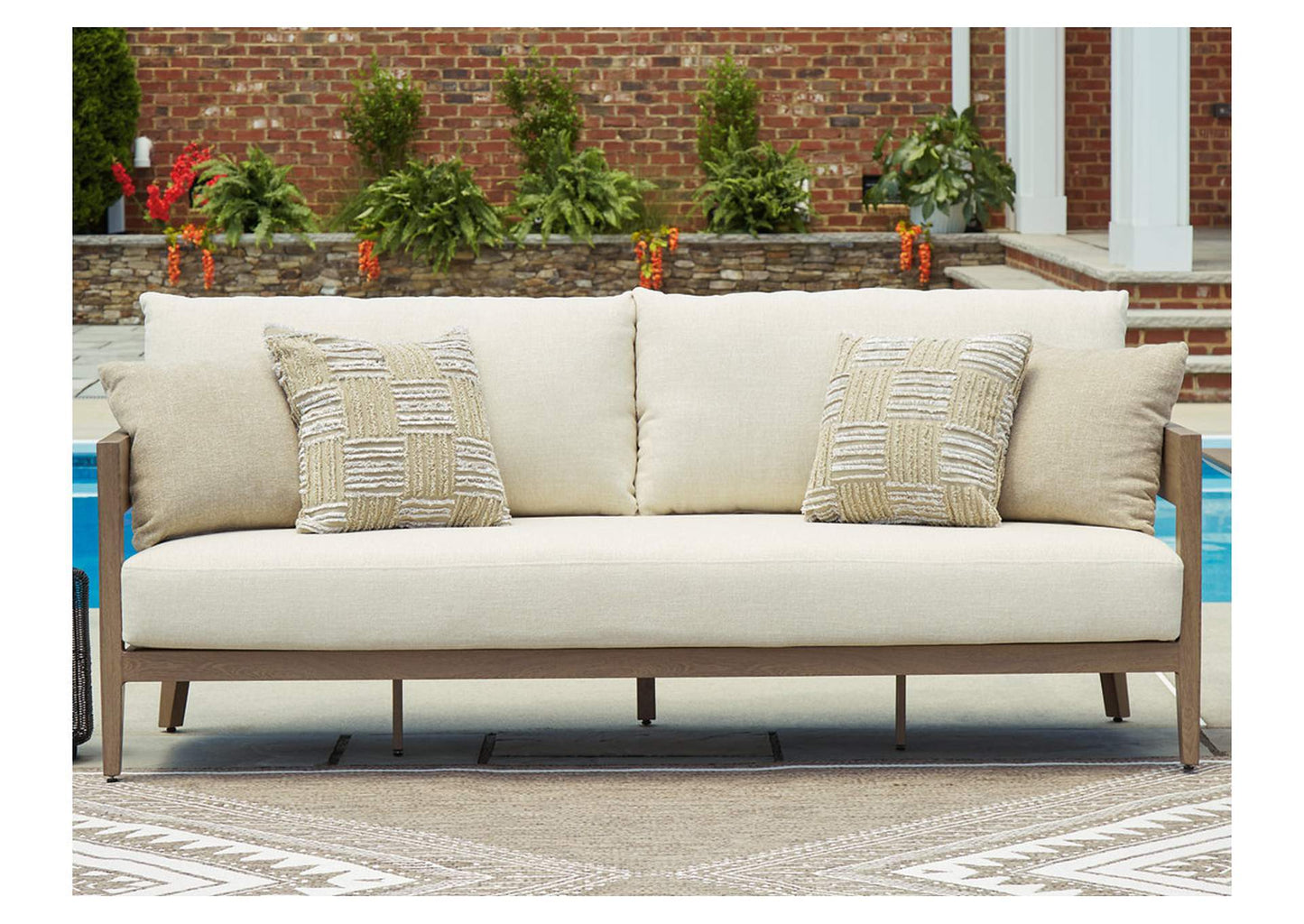 Serene Bay Outdoor Sofa with Cushion