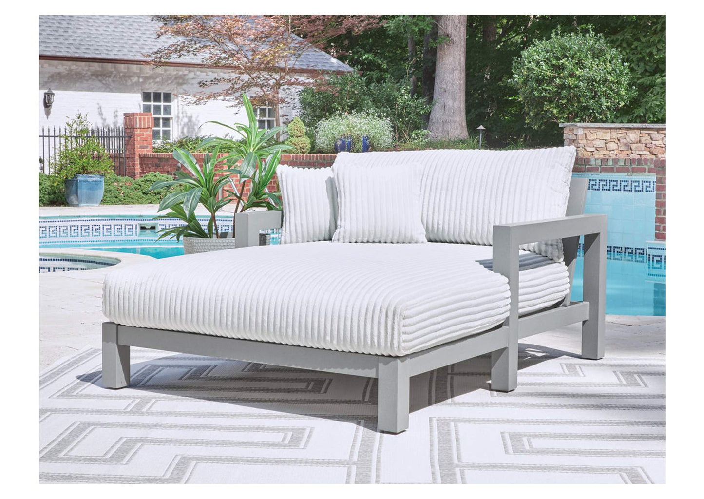 Hurley Park Outdoor Chaise Lounge with Cushion