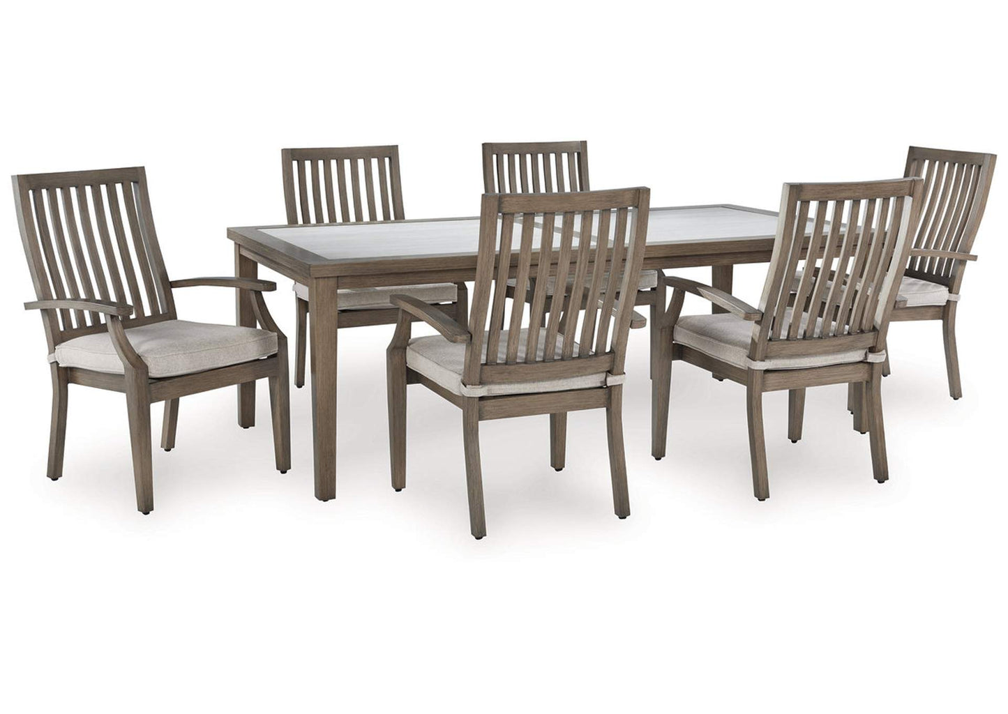 Rainier Ranch Outdoor Dining Table and 6 Chairs