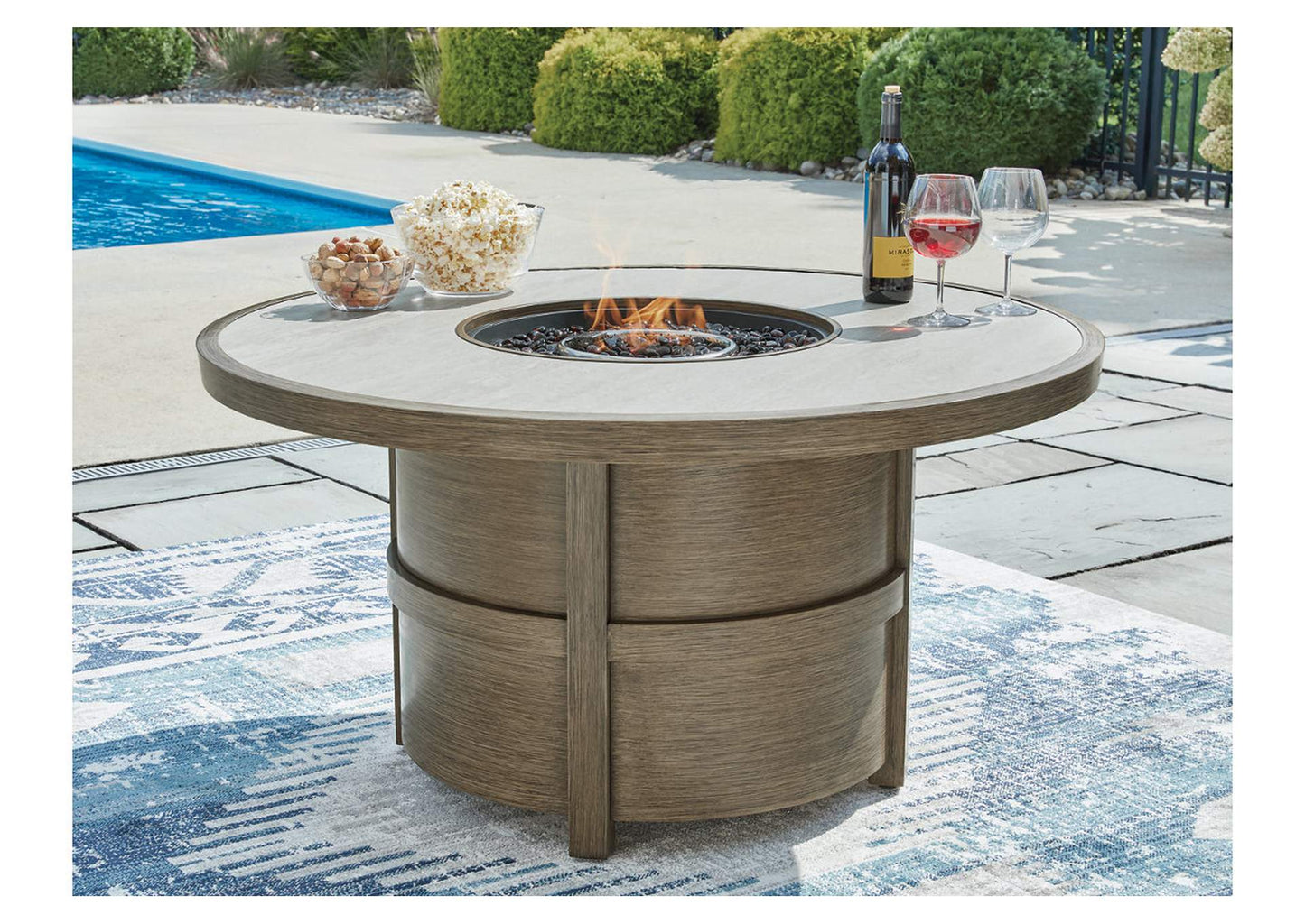 Rainier Ranch Fire Pit Table