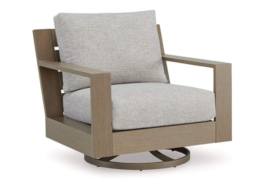 Kimpton Isle Outdoor Swivel Lounge Chair with Cushion