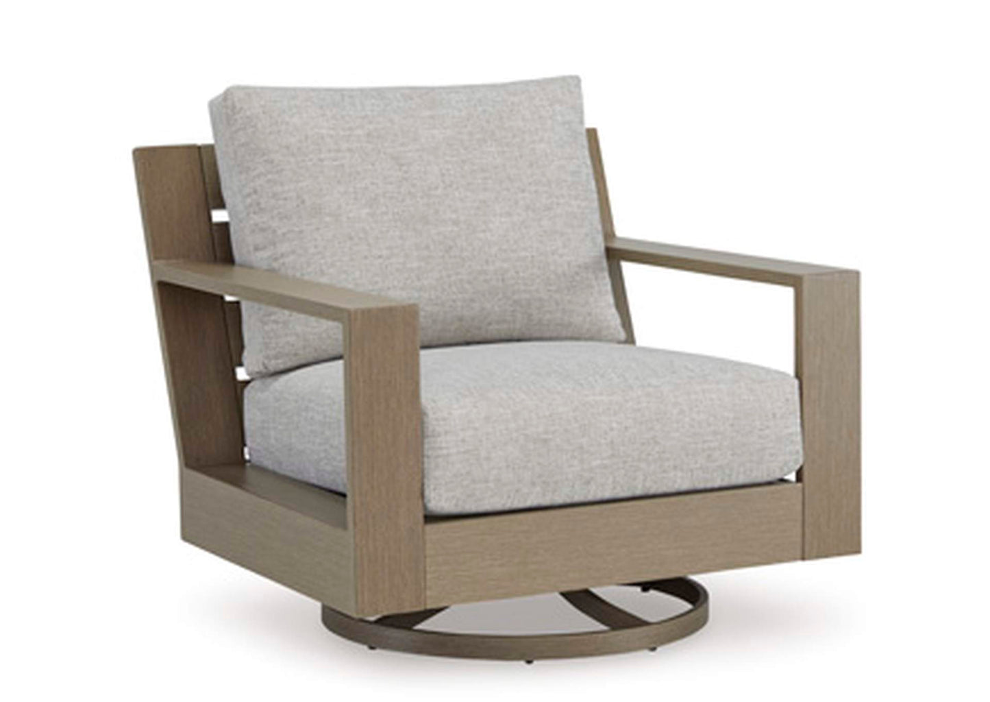 Kimpton Isle Outdoor Swivel Lounge Chair with Cushion