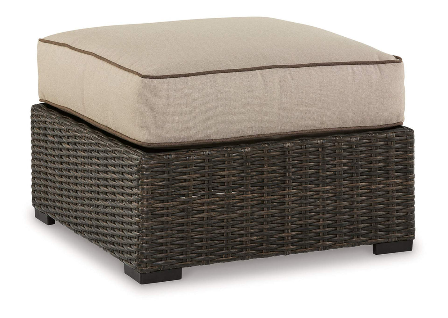 Coastline Bay Outdoor Ottoman with Cushion