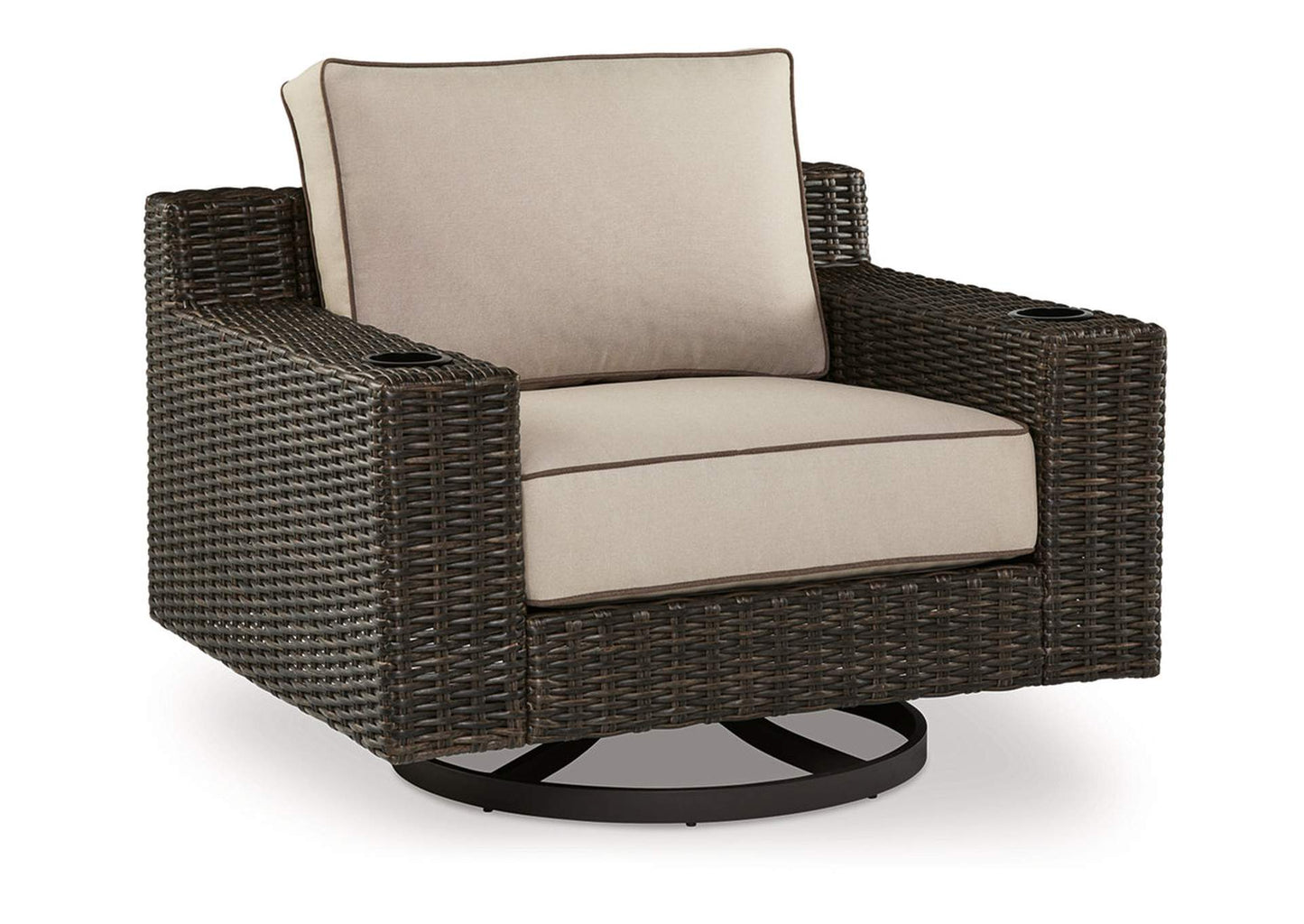 Coastline Bay Outdoor Swivel Lounge with Cushion