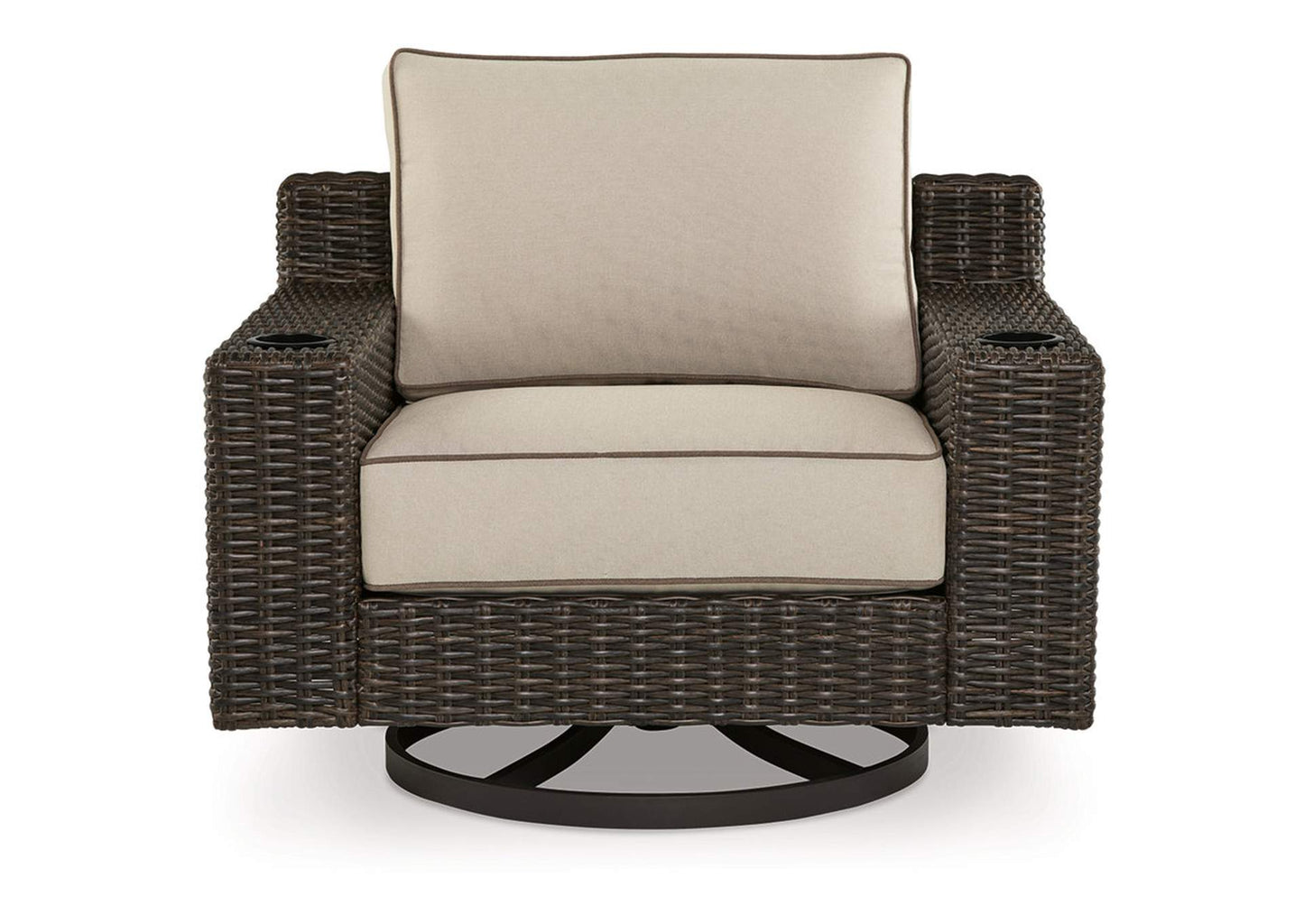 Coastline Bay Outdoor Swivel Lounge with Cushion