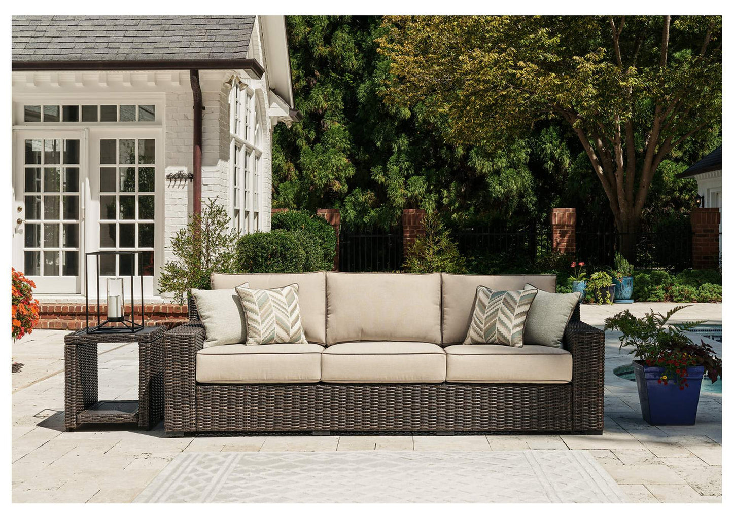 Coastline Bay Outdoor Sofa with Cushion