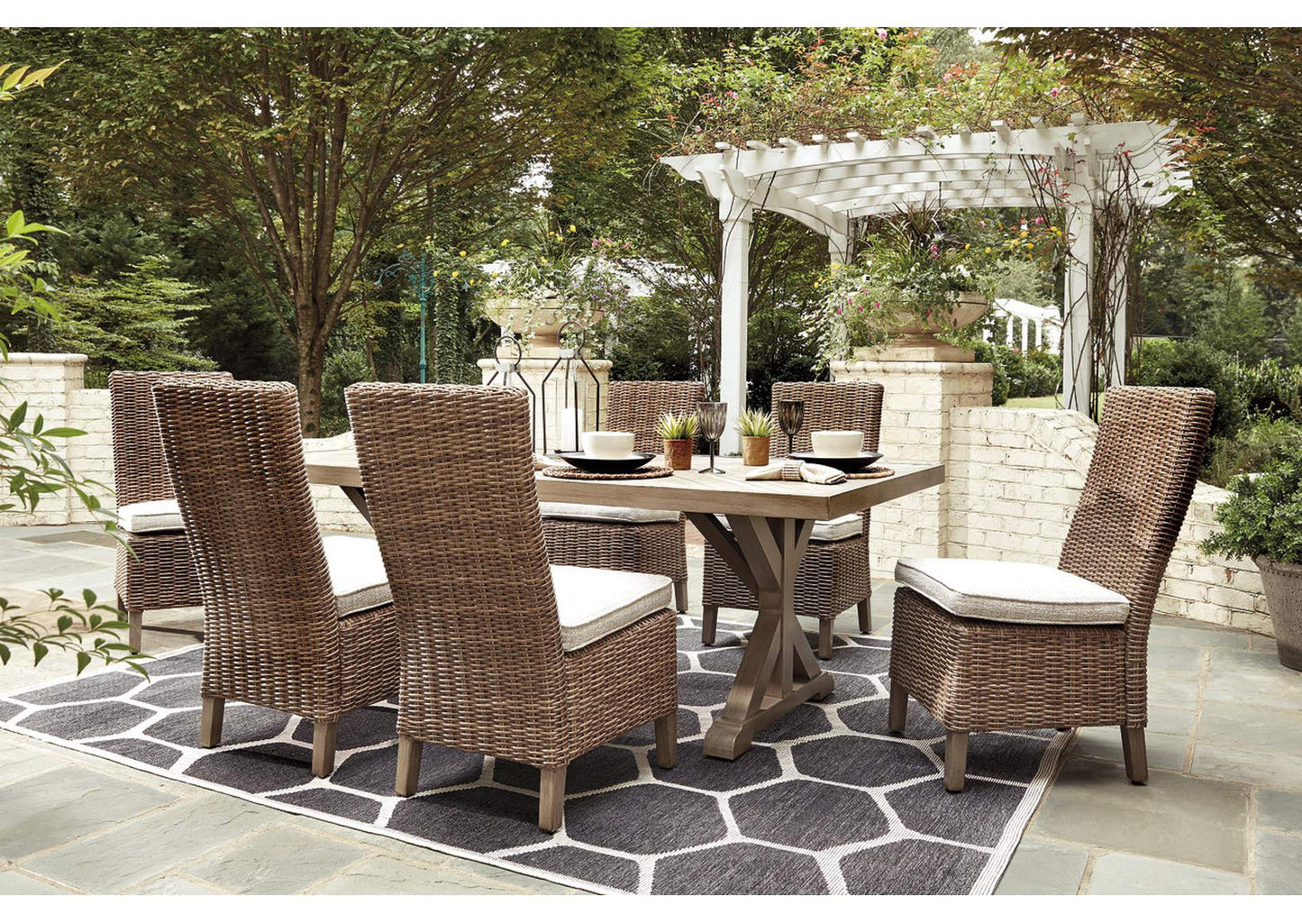 Beachcroft Outdoor Dining Table and 6 Chairs