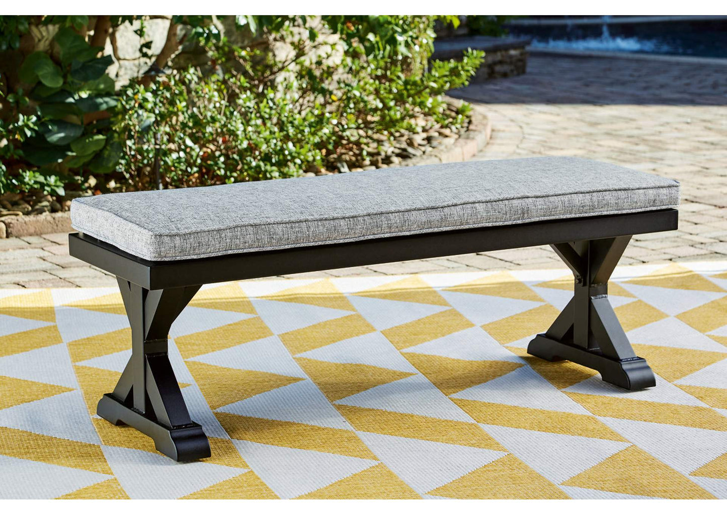 Beachcroft Outdoor Bench with Cushion