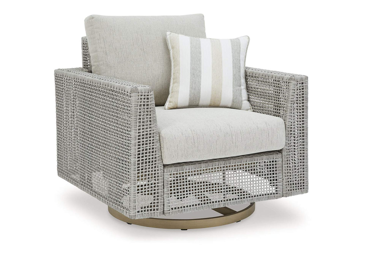 Seton Creek Outdoor Swivel Lounge with Cushion