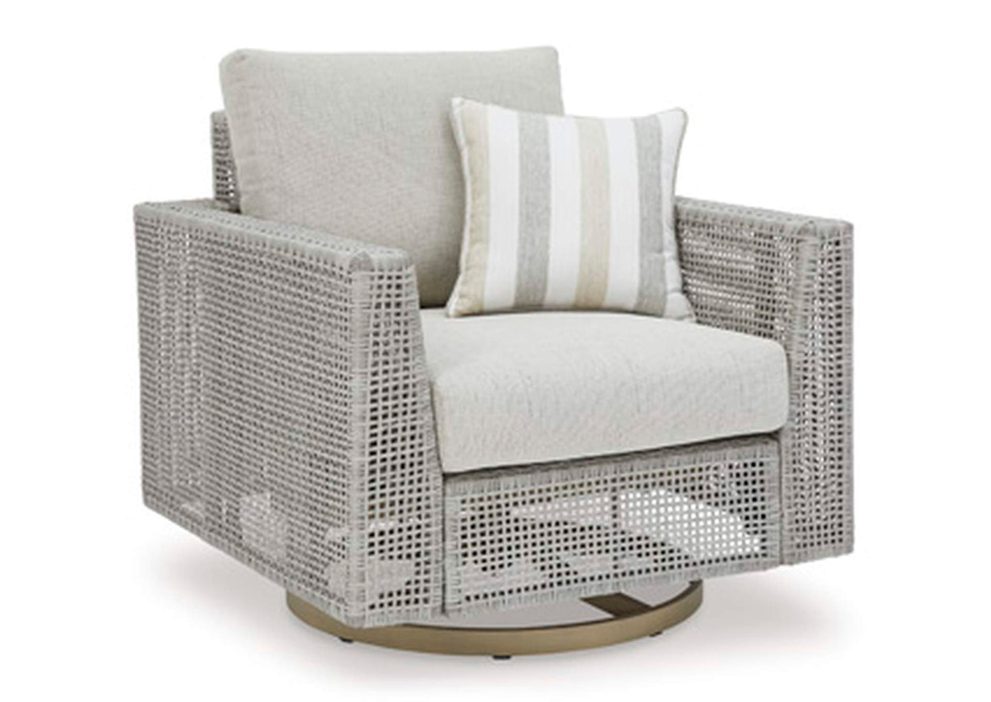 Seton Creek Outdoor Swivel Lounge with Cushion