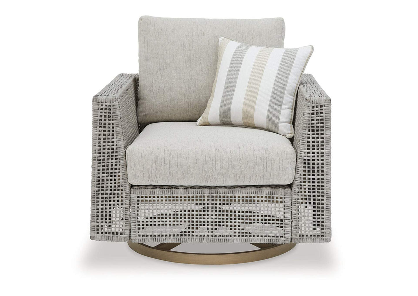 Seton Creek Outdoor Swivel Lounge with Cushion