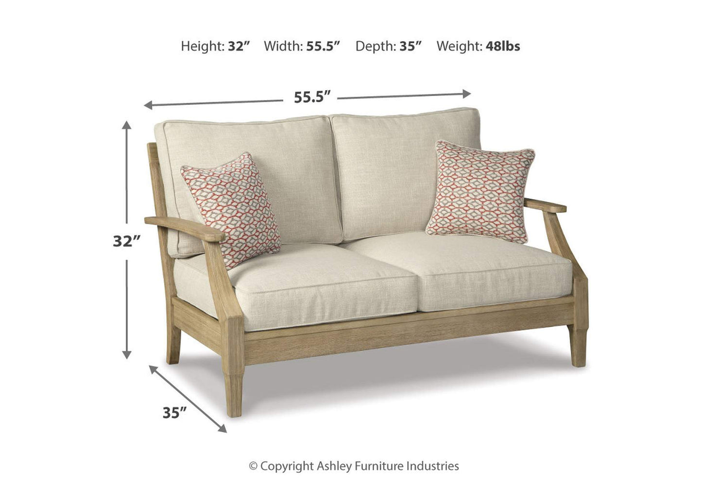 Clare View Loveseat with Cushion