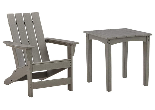 Visola Outdoor Adirondack Chair and End Table