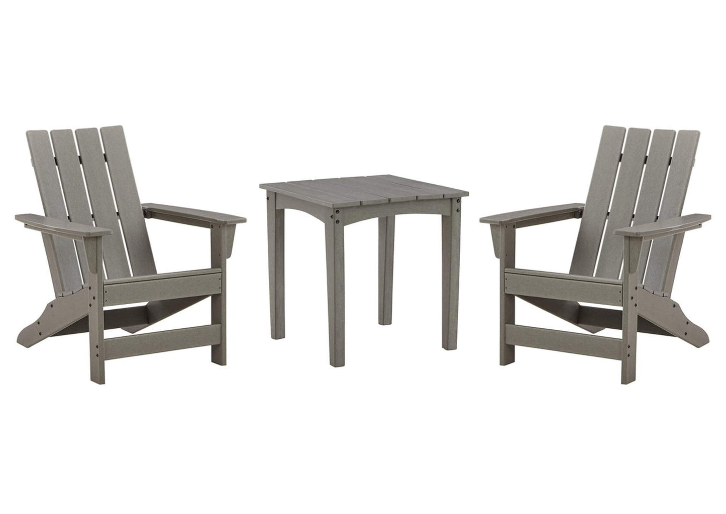 Visola Outdoor Adirondack Chair Set with End Table