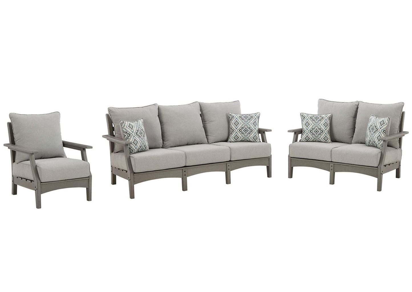 Visola 4-Piece Outdoor Sofa, Loveseat & Chair Set