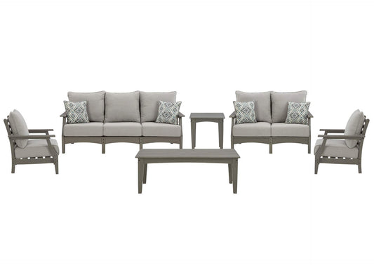 Visola 6-Piece Outdoor Sofa & Loveseat Set