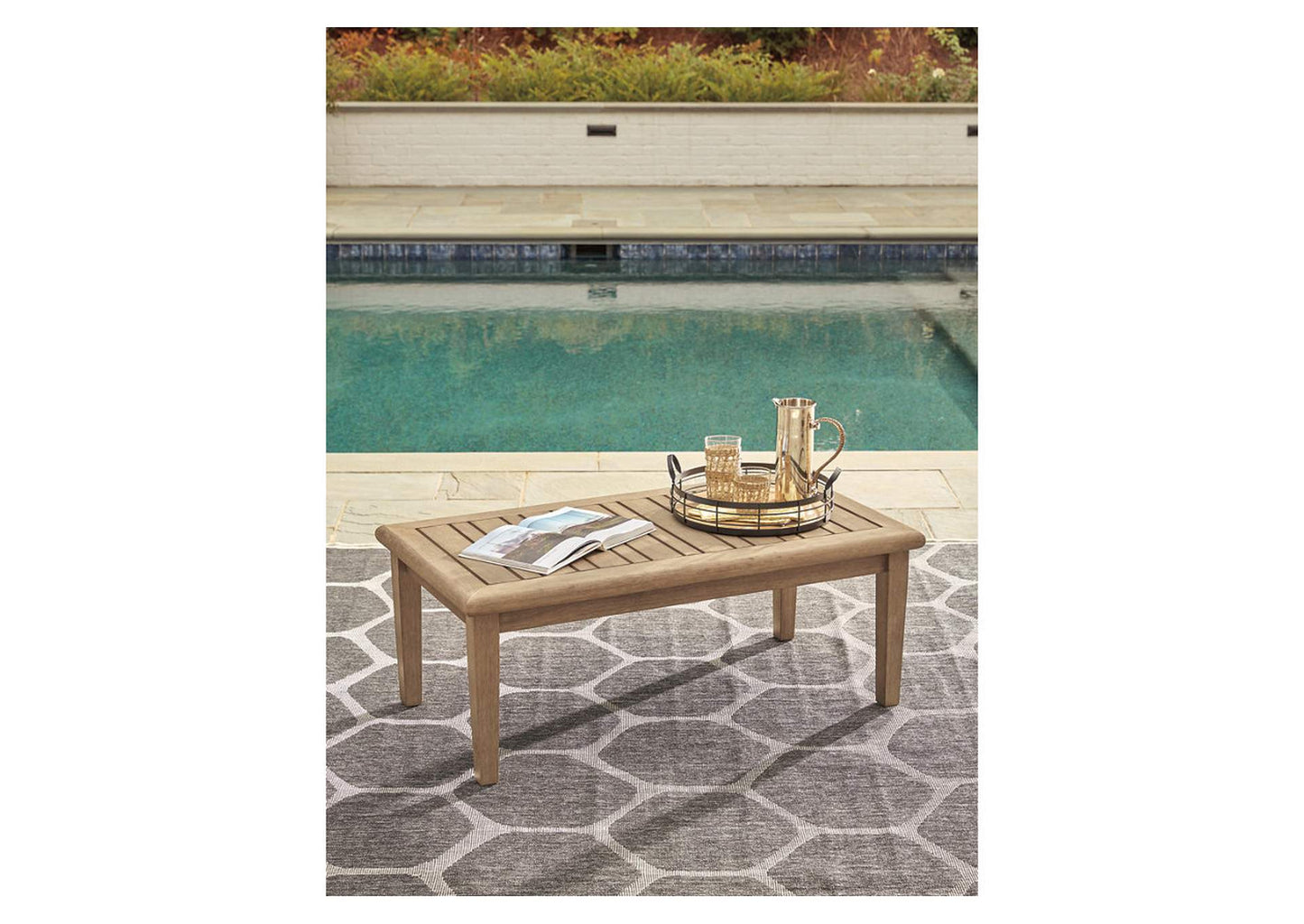 Clare View Outdoor Sofa with Coffee Table