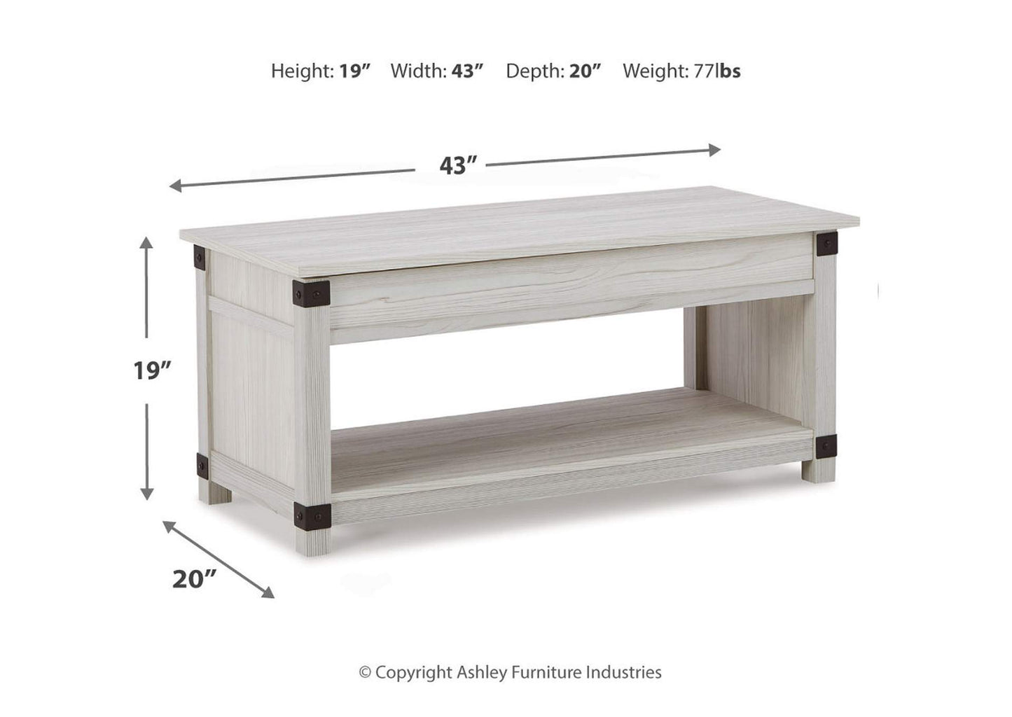 Bayflynn Lift-Top Coffee Table