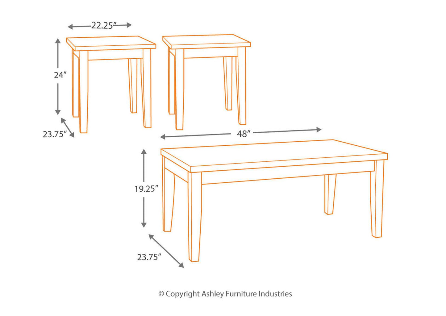 Maysville Table (Set of 3)