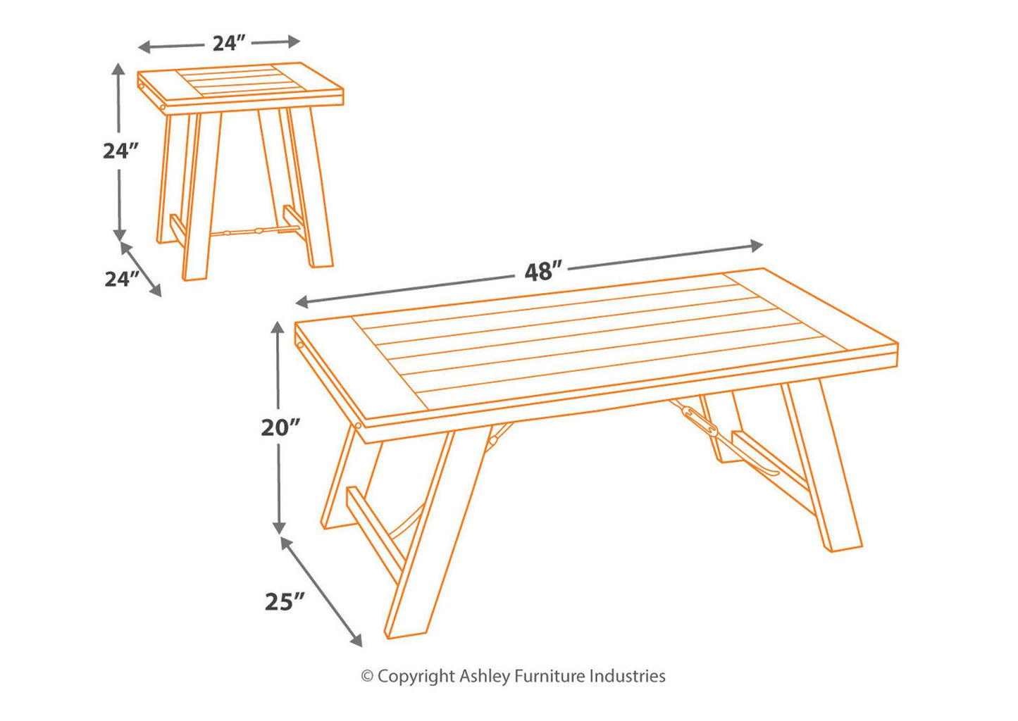 Noorbrook Table (Set of 3)