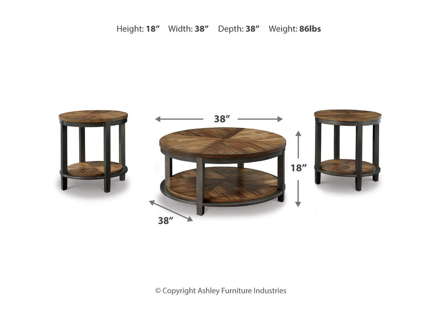 Roybeck Table (Set of 3)