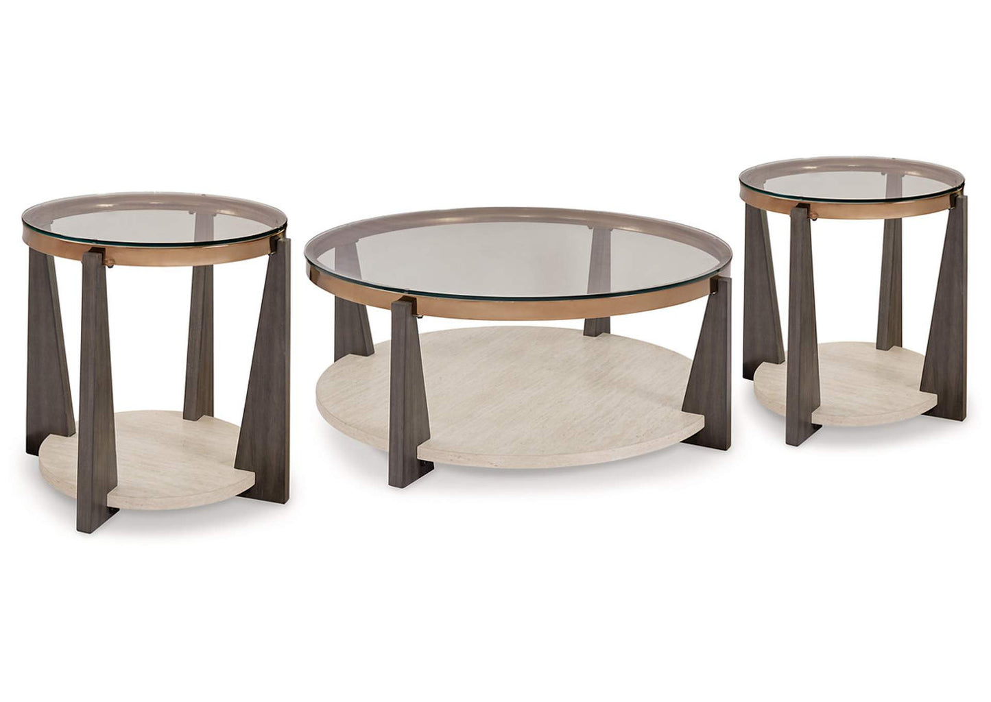 Frazwa Coffee Table with 2 End Tables