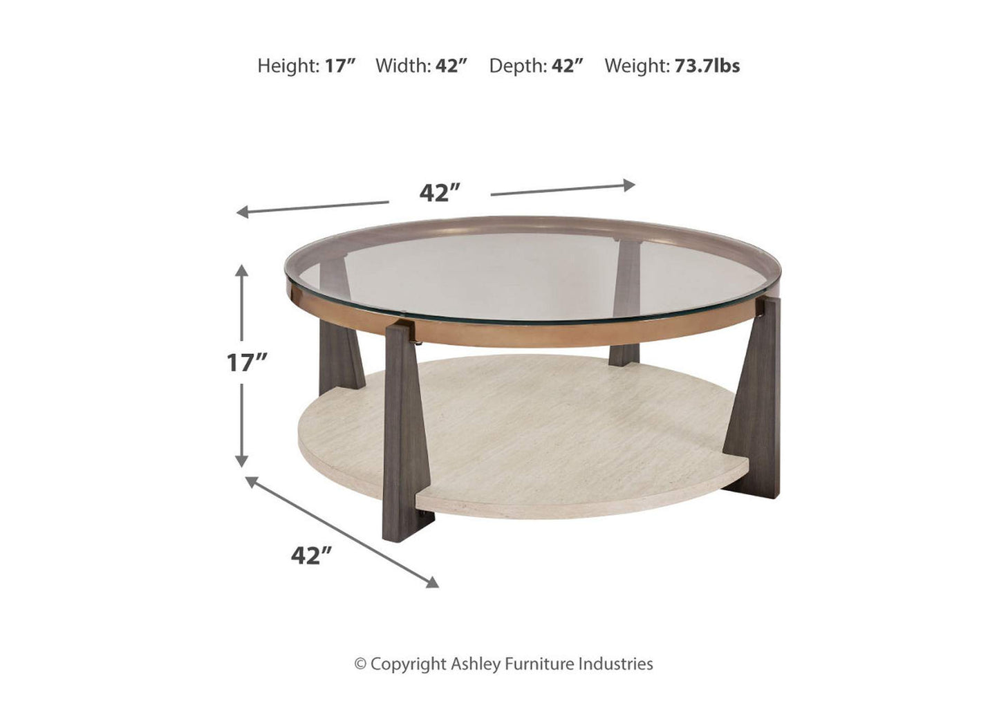 Frazwa Coffee Table with 2 End Tables