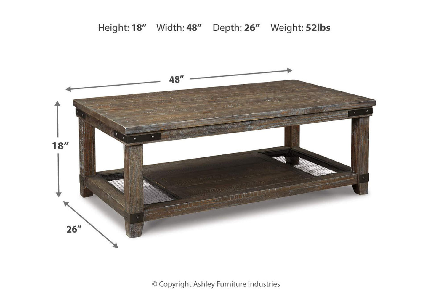 Danell Ridge Coffee Table with 1 End Table