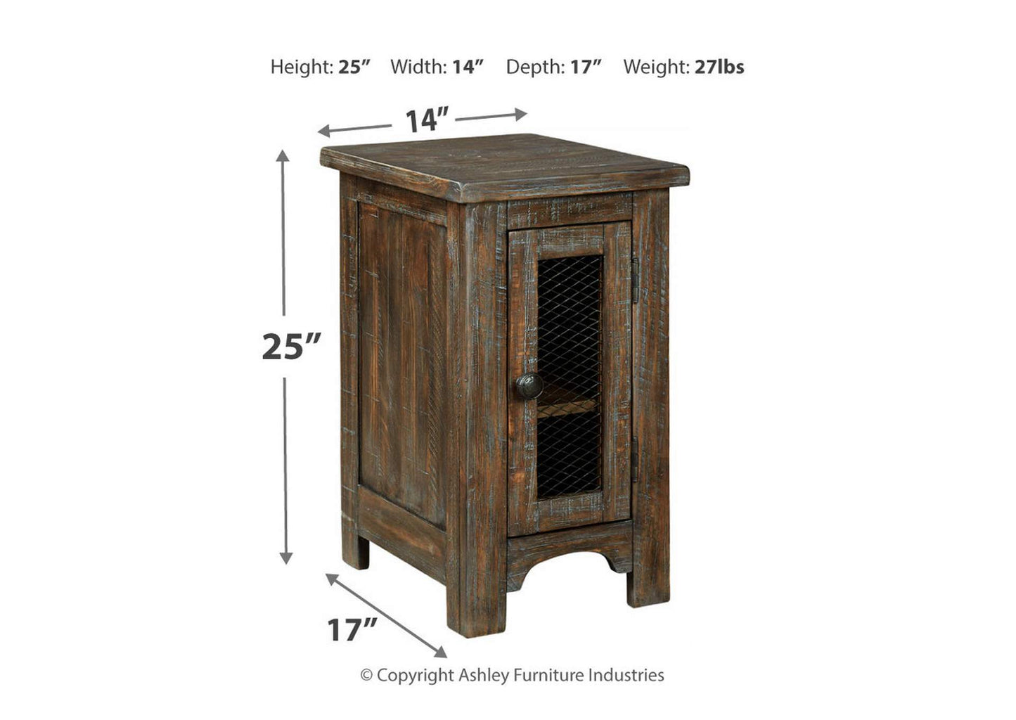 Danell Ridge Chairside End Table