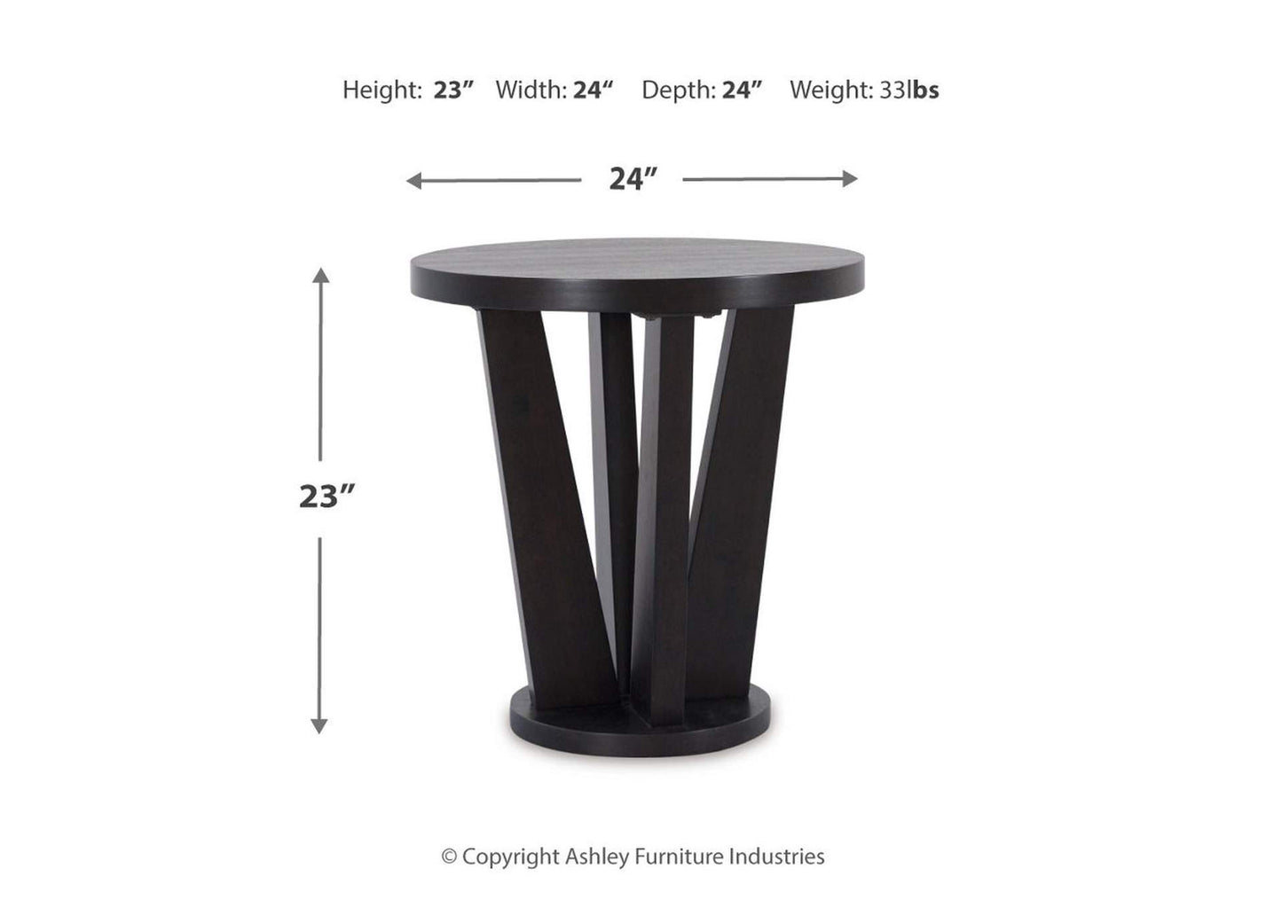 Chasinfield Coffee Table with 2 End Tables