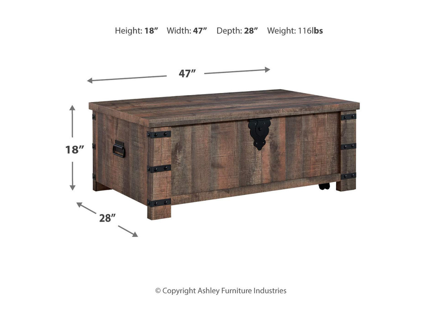 Hollum Coffee Table with 1 End Table