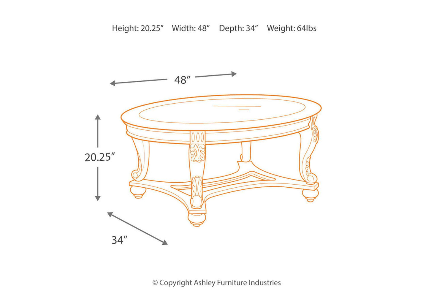 Norcastle Coffee Table with 2 End Tables