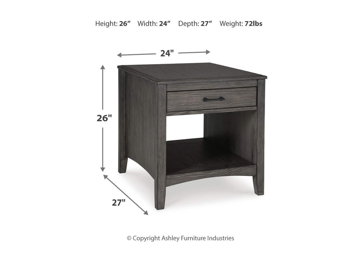 Montillan Coffee Table with 1 End Table