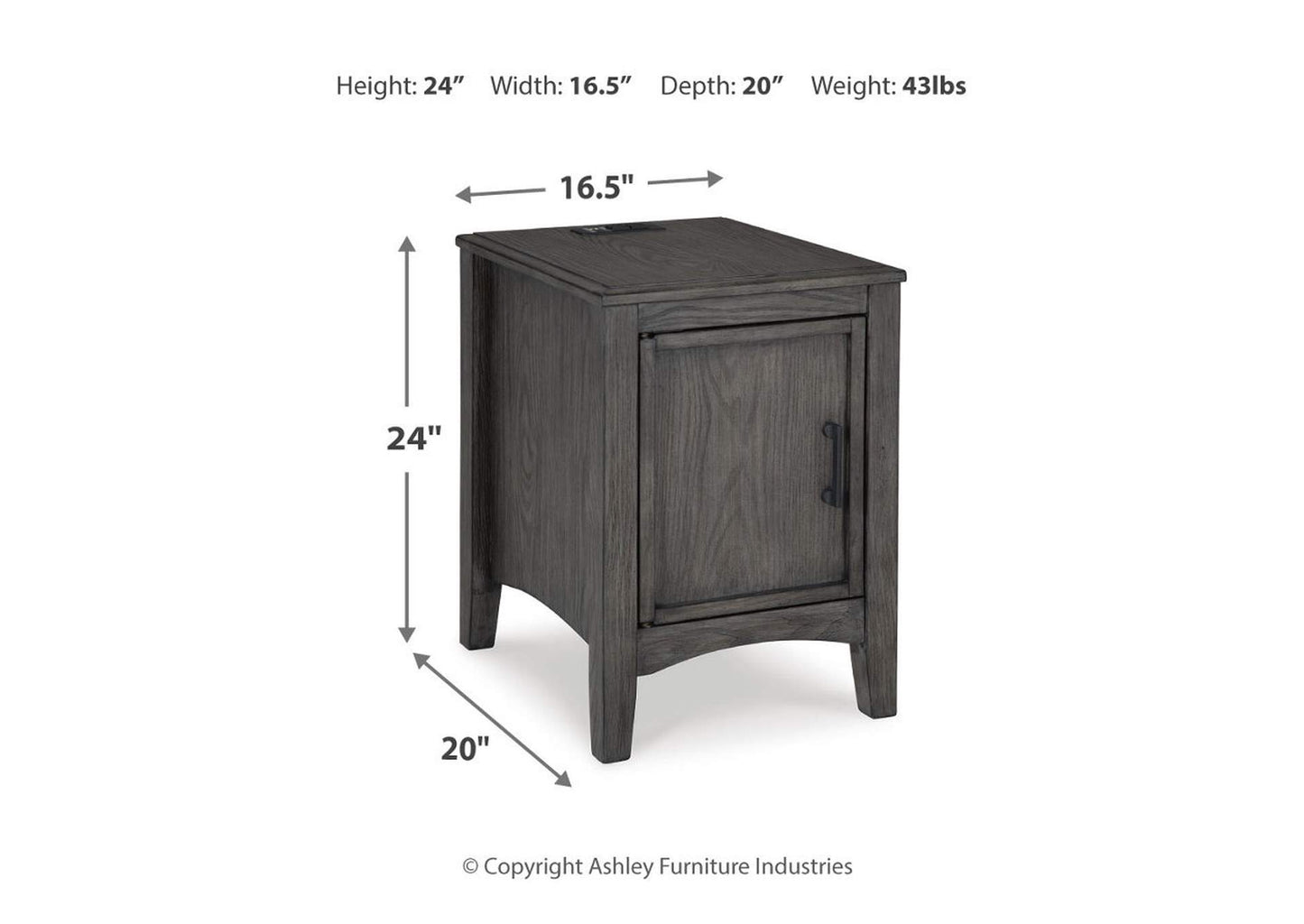 Montillan Chairside End Table