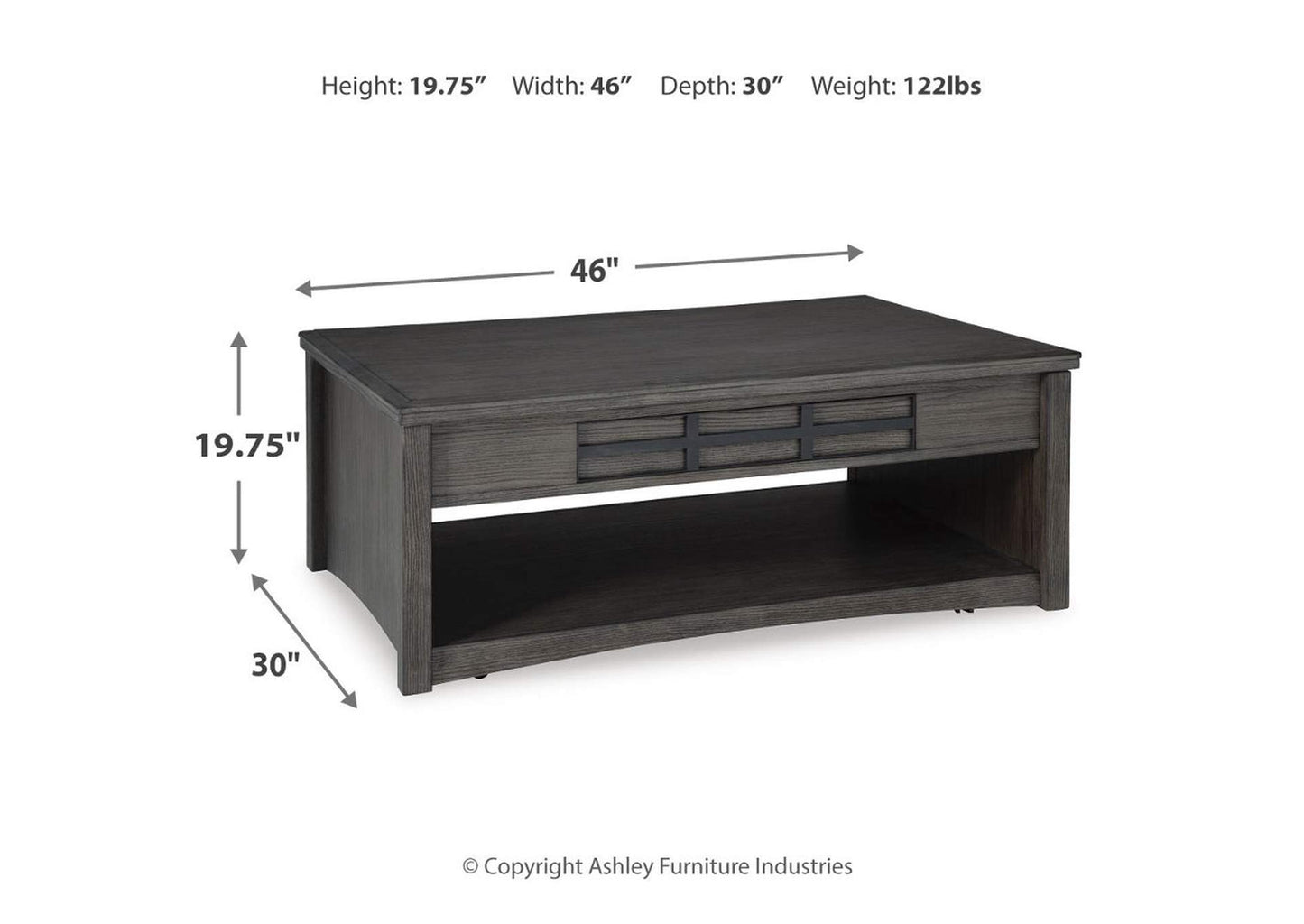 Montillan Coffee Table with 1 End Table