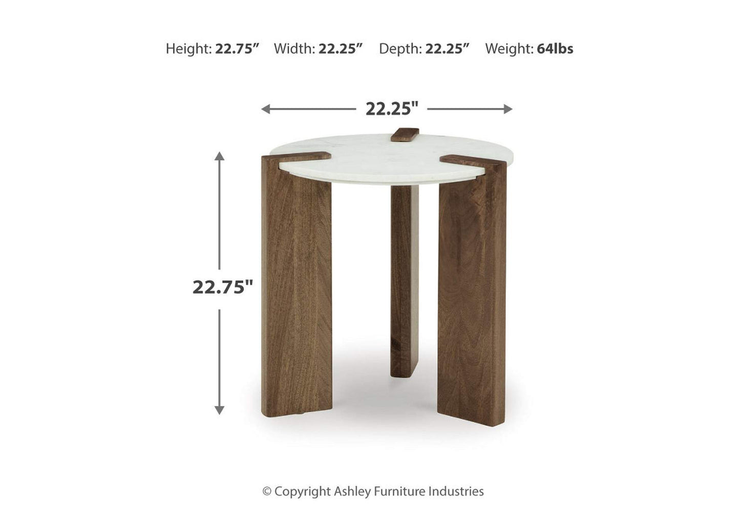 Isanti Coffee Table with 1 End Table