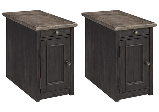 Tyler Creek 2 End Tables with USB Charging