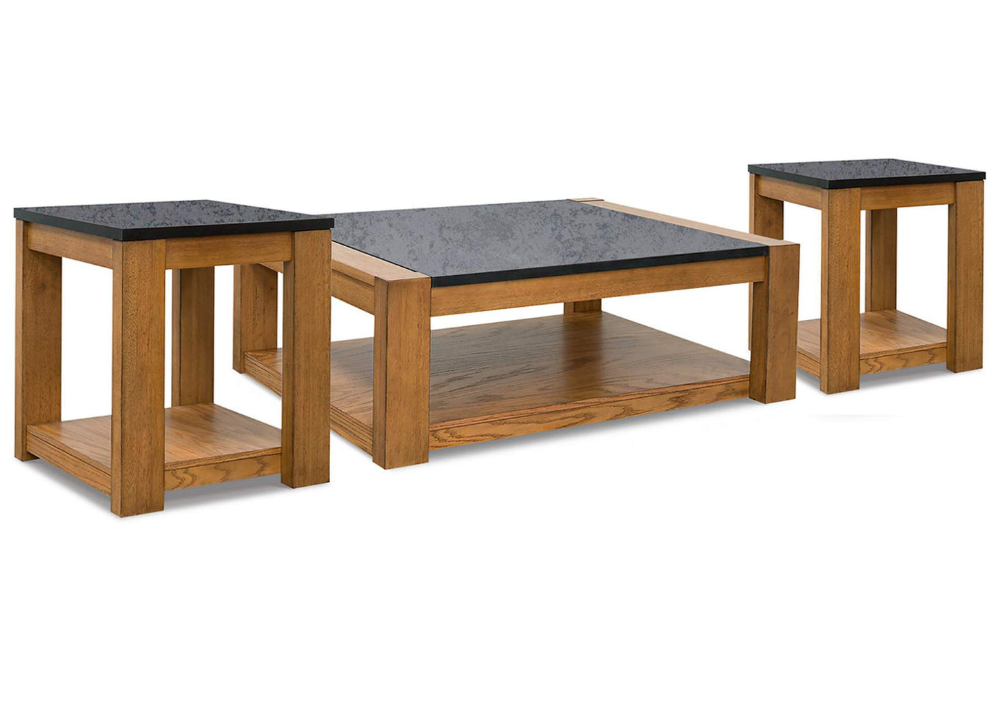 Quentina Coffee Table with 2 End Tables