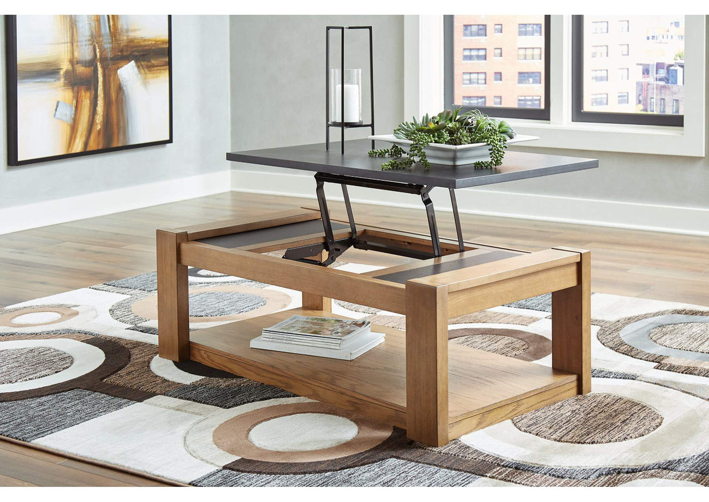 Quentina Coffee Table with 2 End Tables