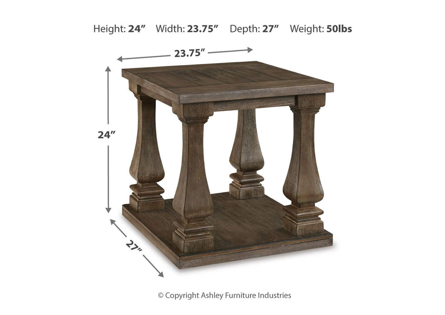 Johnelle Coffee Table with 1 End Table