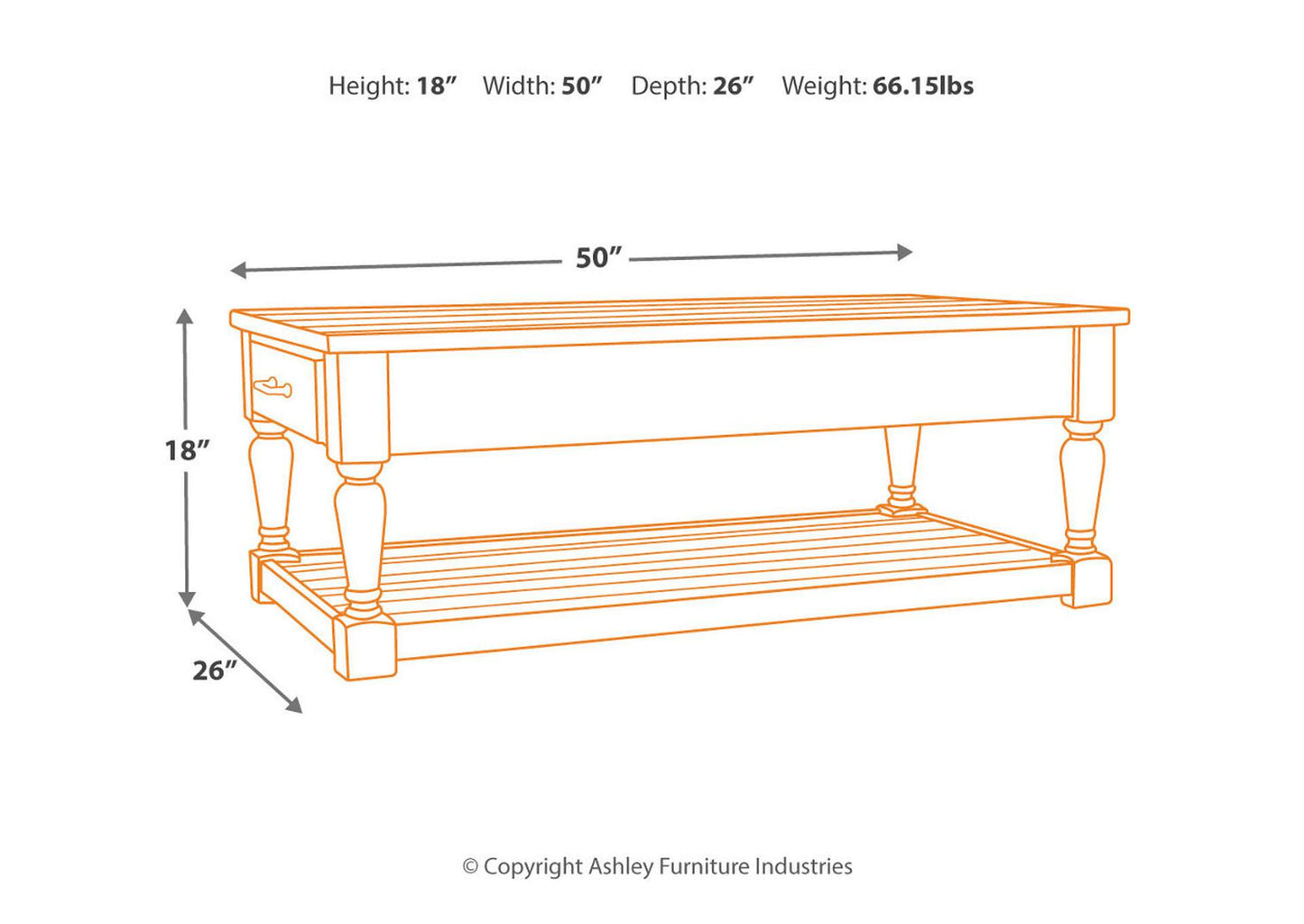 Shawnalore Coffee Table with 1 End Table